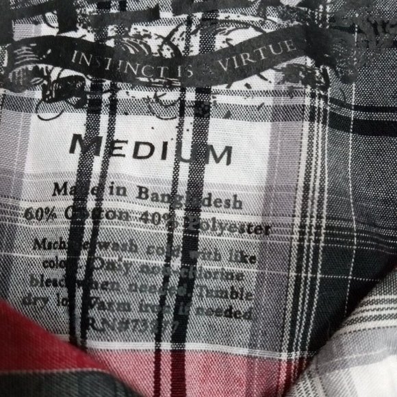 Helix Boys Western Shirt Red Medium Pearl Snap Up Pockets Rancher Chore - Picture 9 of 12